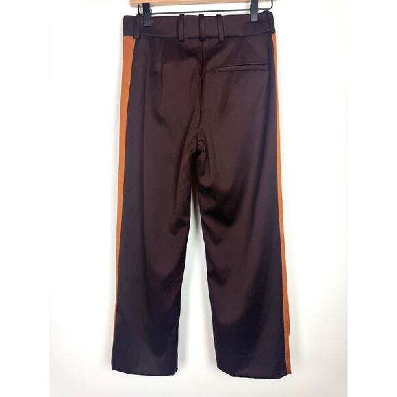 SIES MARJAN Bexley Cropped Striped Wool Twill Straight Leg Pants Size 0 - Picture 4 of 9